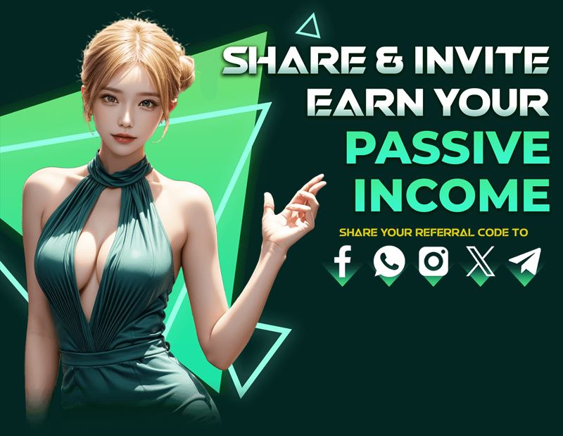 Share and invite, earn your passive income